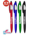 "Elegant" 4-in-1 Stylus Twist Pen with 3 Color inks Black, Blue, and Red